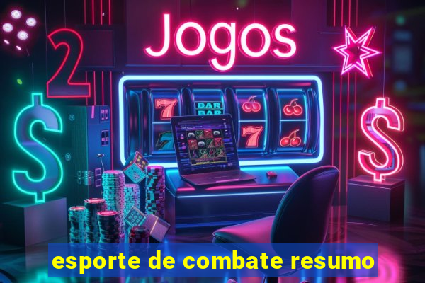 esporte de combate resumo